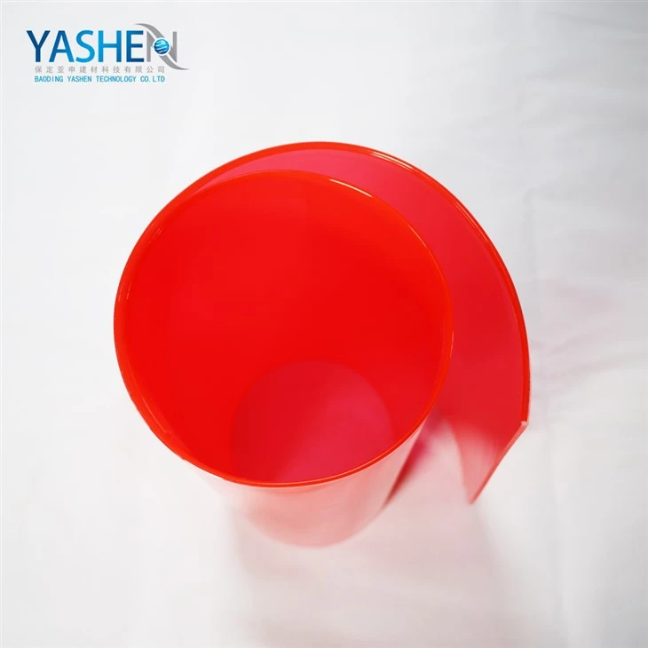 Transparent Red Welding PVC Strip Curtain